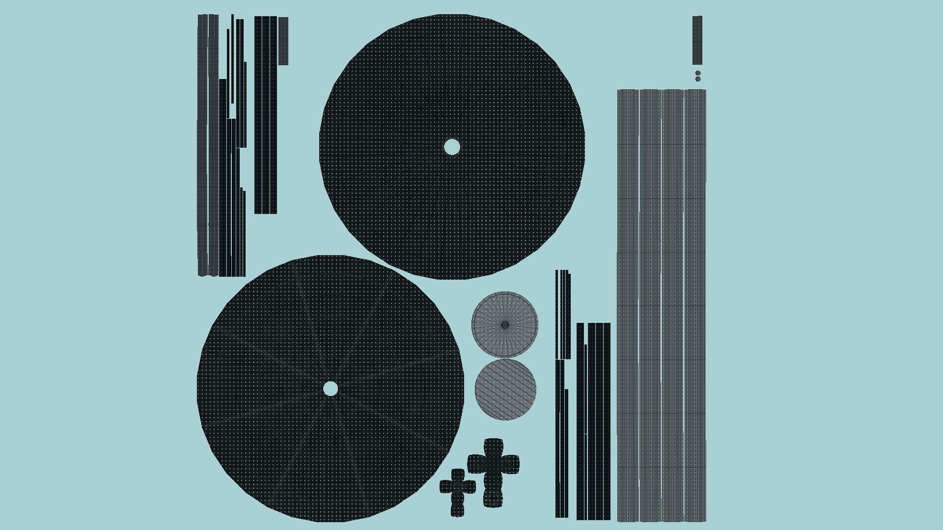 Asian Hat 07 Black - Character Design Fashion Low-poly 3D model_5