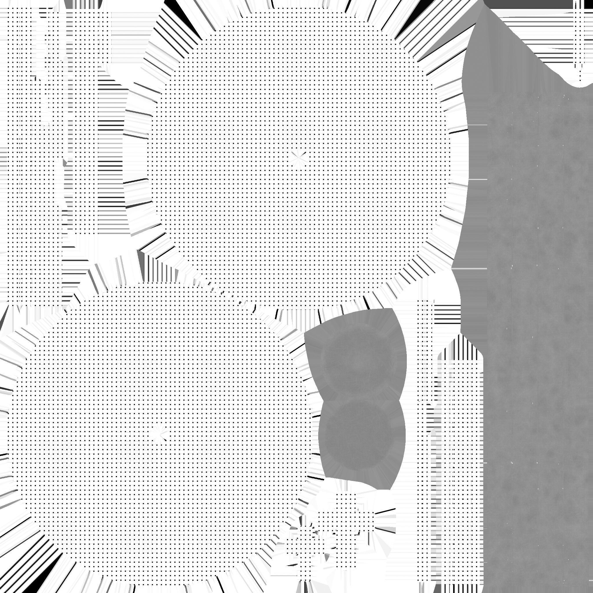 Asian Hat 09 Straw Black - Character Design Fashion Low-poly 3D model_18