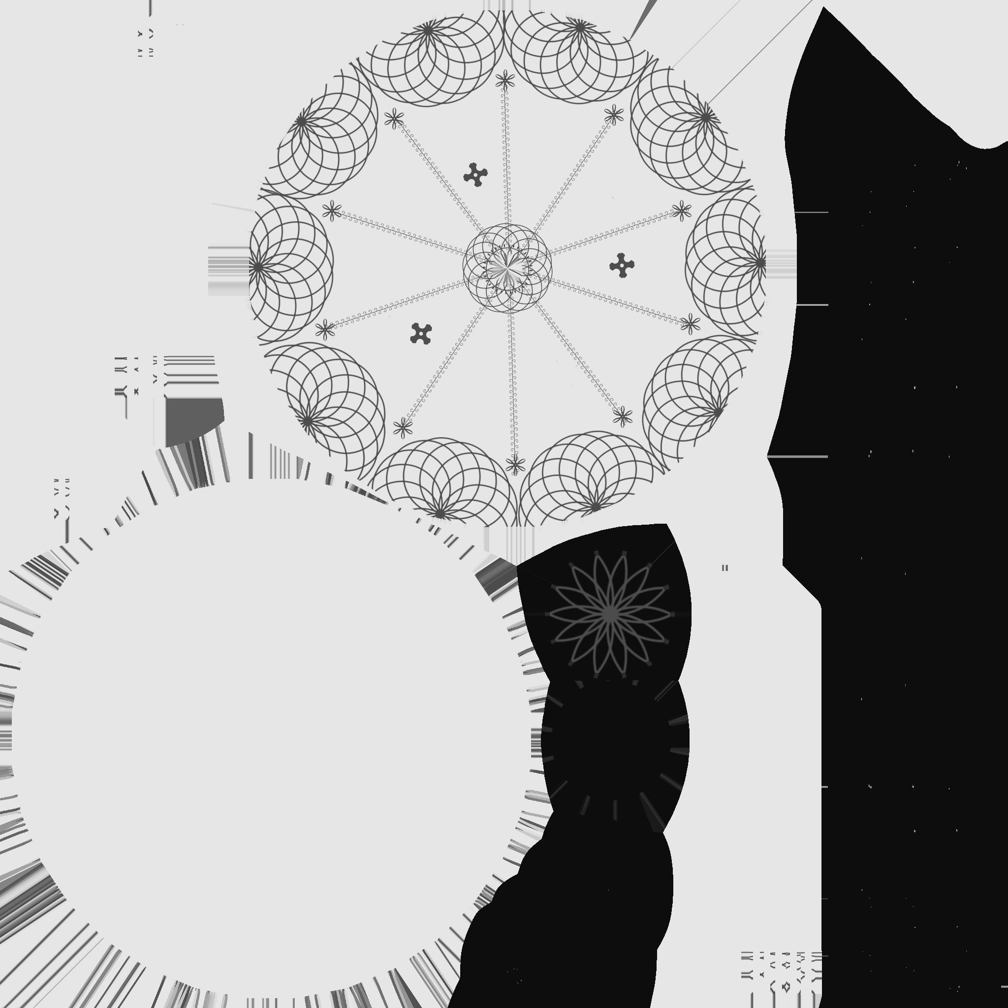 Asian Hat 10 Blue Gold - Character Design Fashion Low-poly 3D model_21