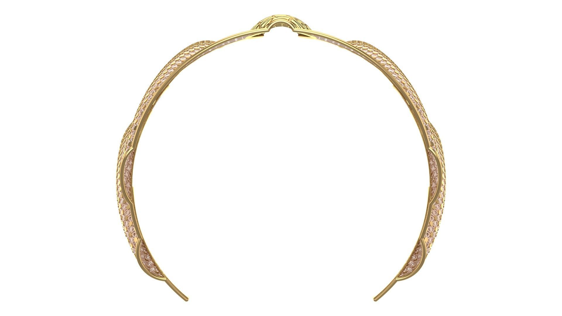 FUSION TULLE BRACELET-BK04- 3D print model_7