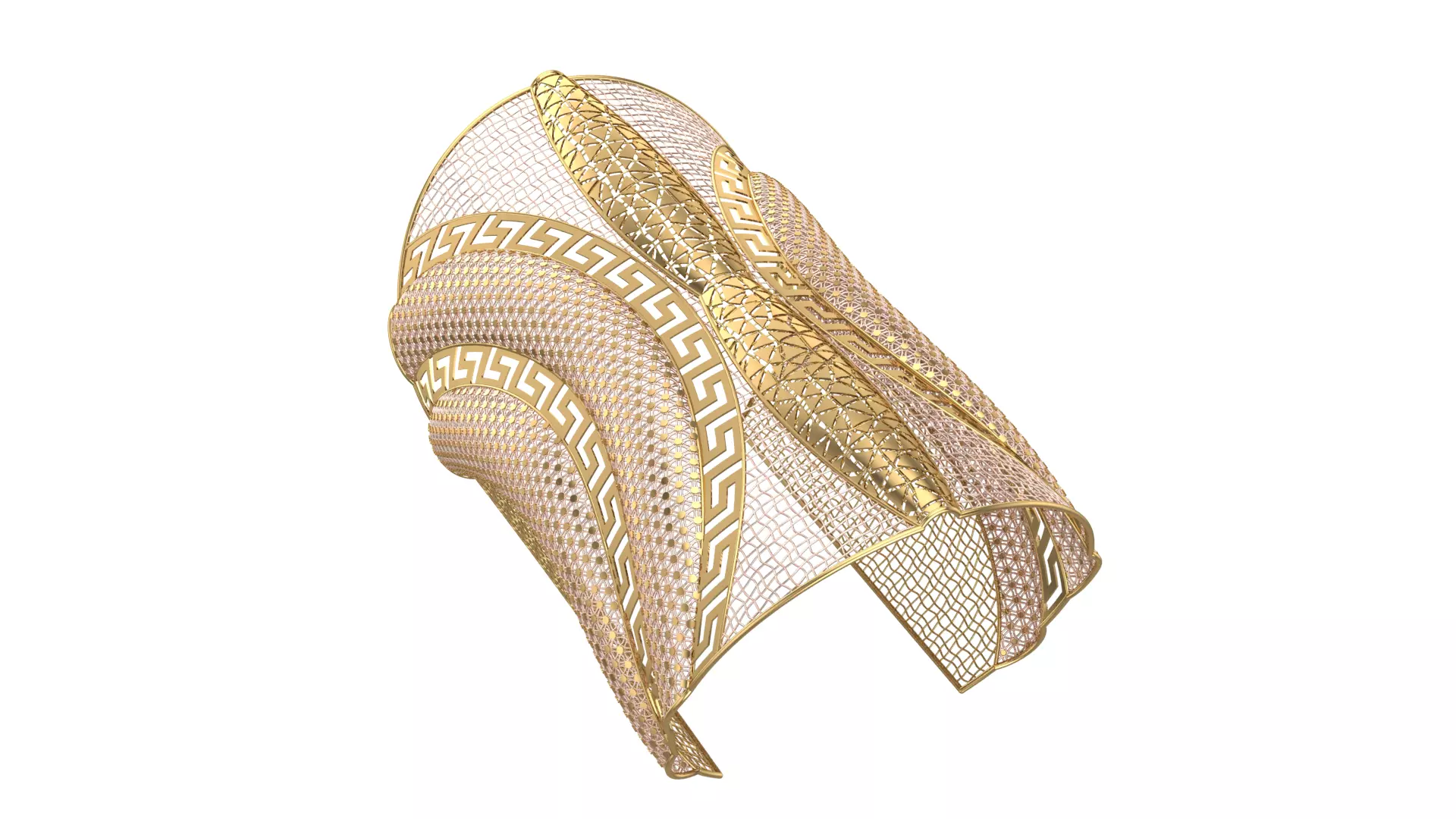 FUSION TULLE BRACELET-BK04- 3D print model_0