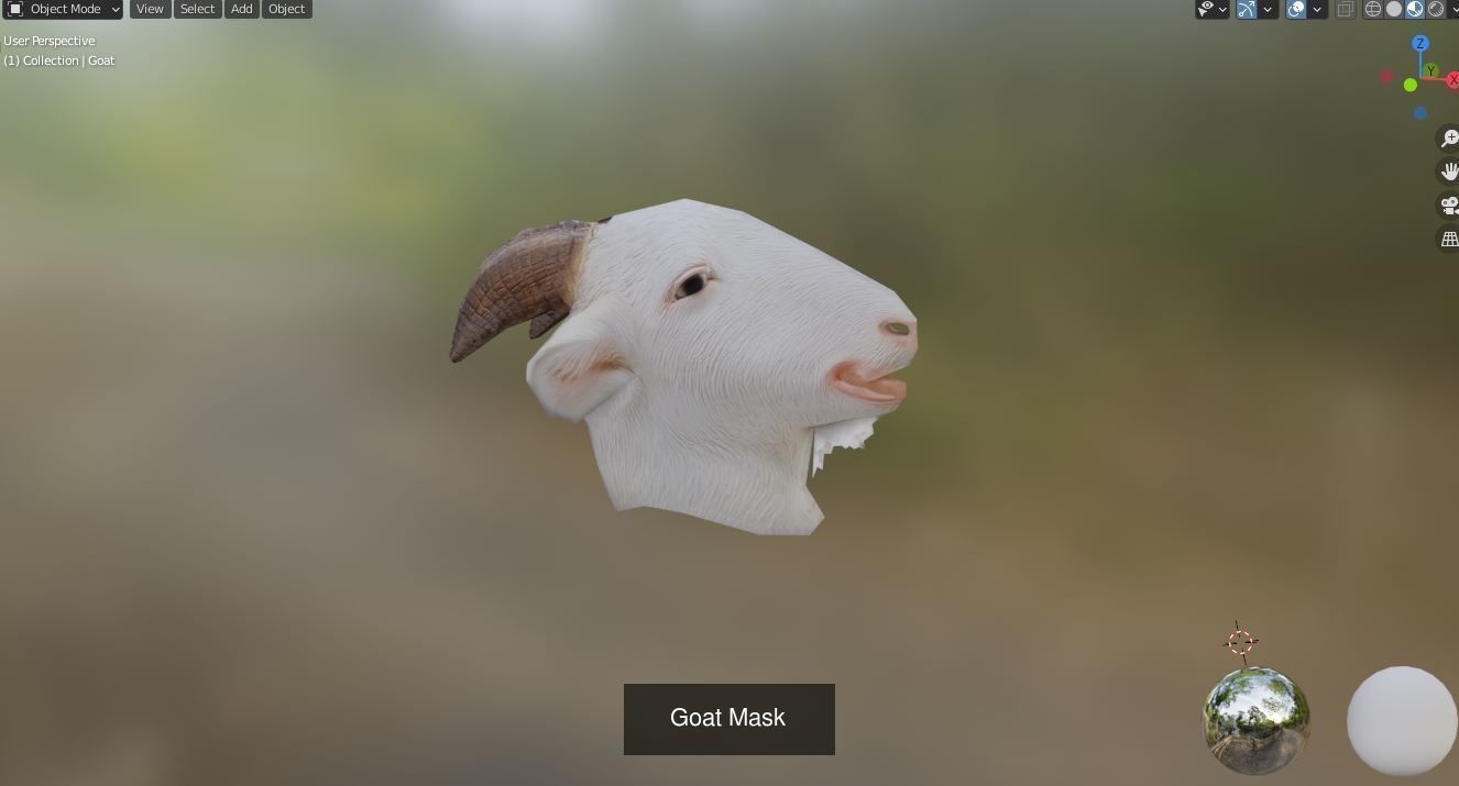Animal Head Mask 3D Model Collection_15