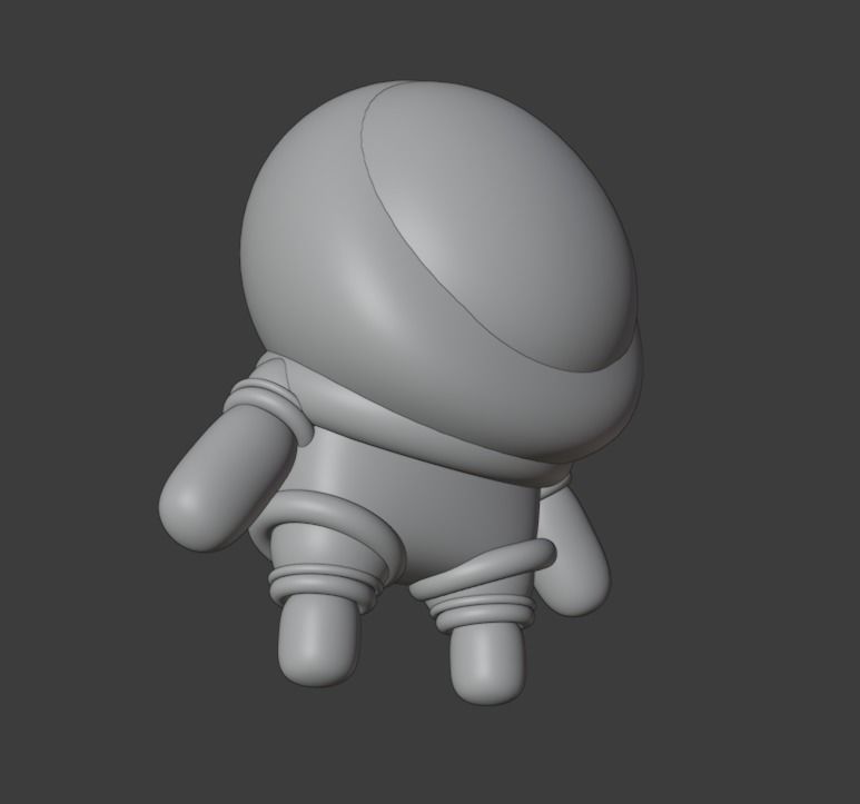 Little Astronaut 3D model_9