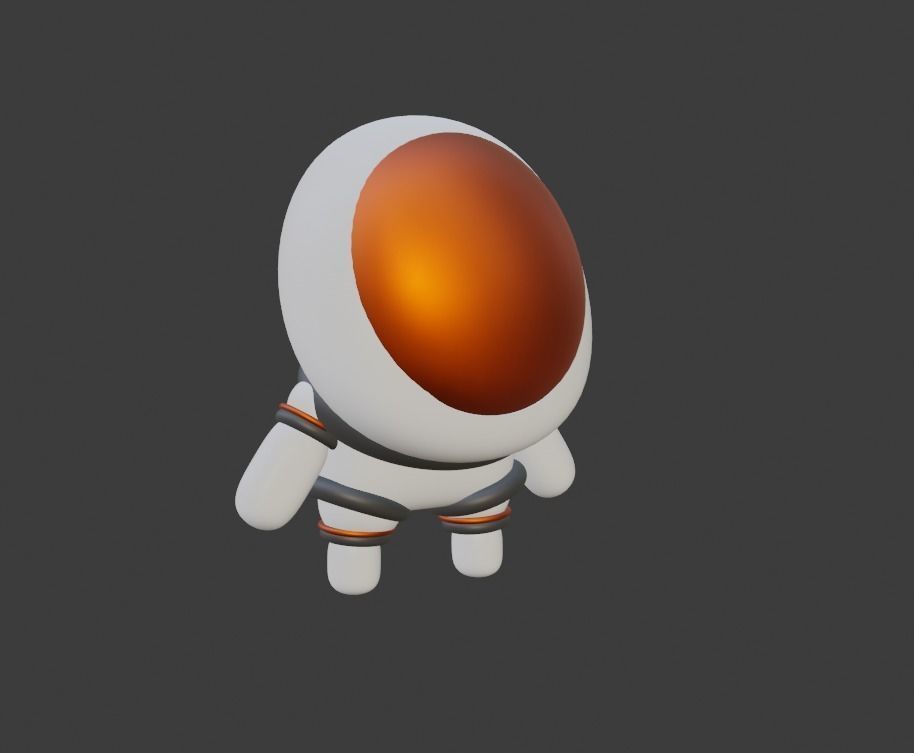 Little Astronaut 3D model_1