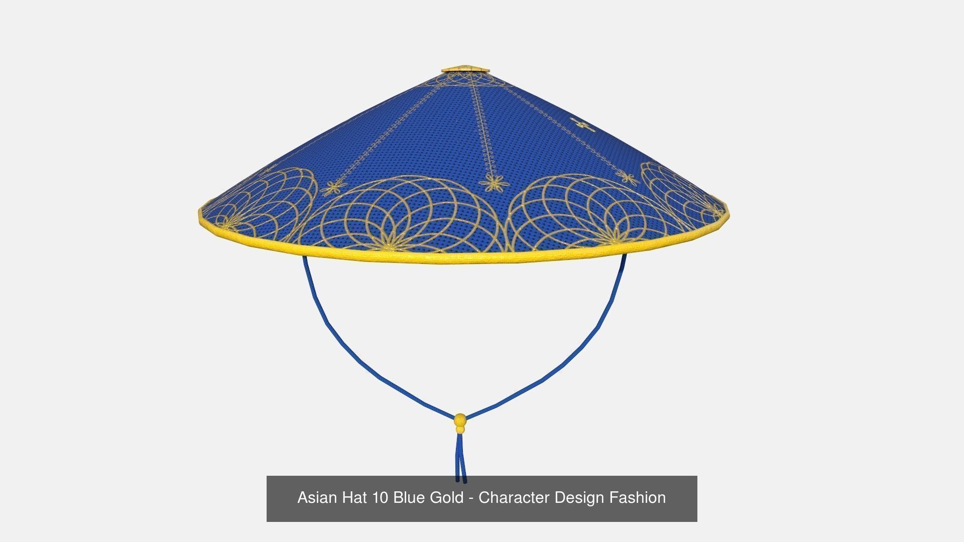10 Asian Hats - Character Design Fashion 3D Model Collection_10