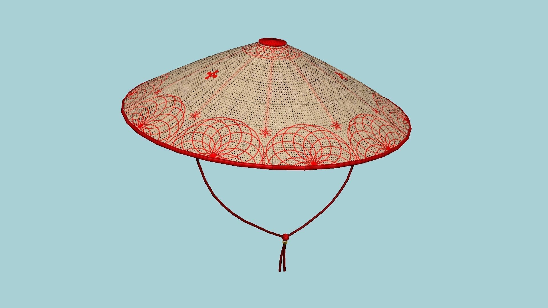 10 Asian Hats - Character Design Fashion 3D Model Collection_70