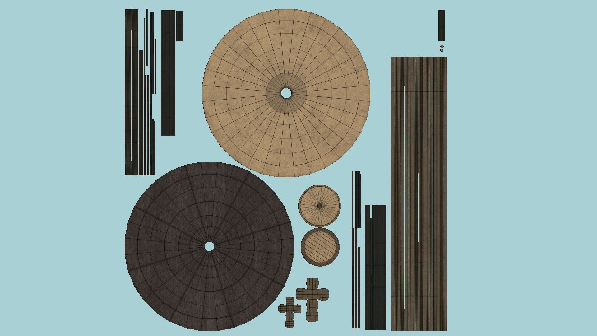 10 Asian Hats - Character Design Fashion 3D Model Collection_67