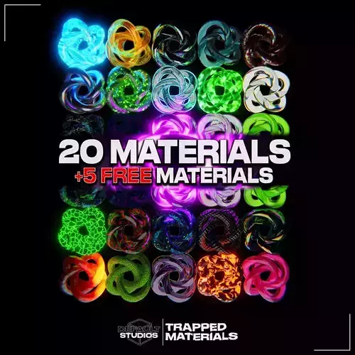 Seamless PBR Material Pack  Lava Ice Chrome and More - 