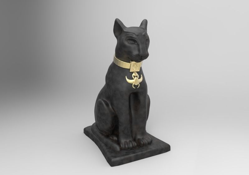 escultura egipcia 3D print model_2