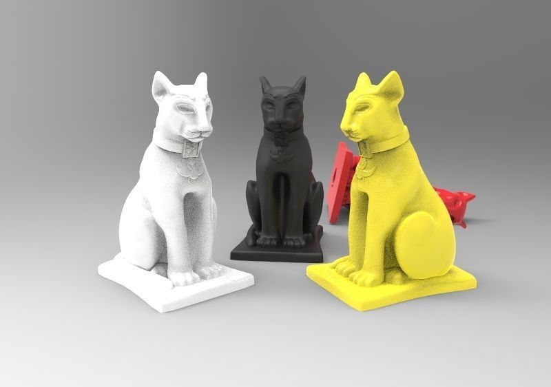 escultura egipcia 3D print model_4