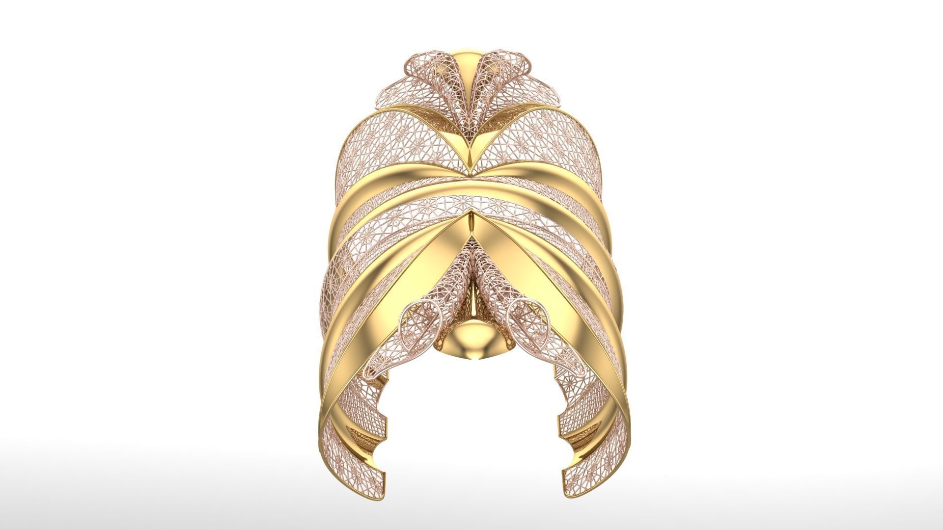 FUSION TULLE BRACELET-BK05- 3D print model_7