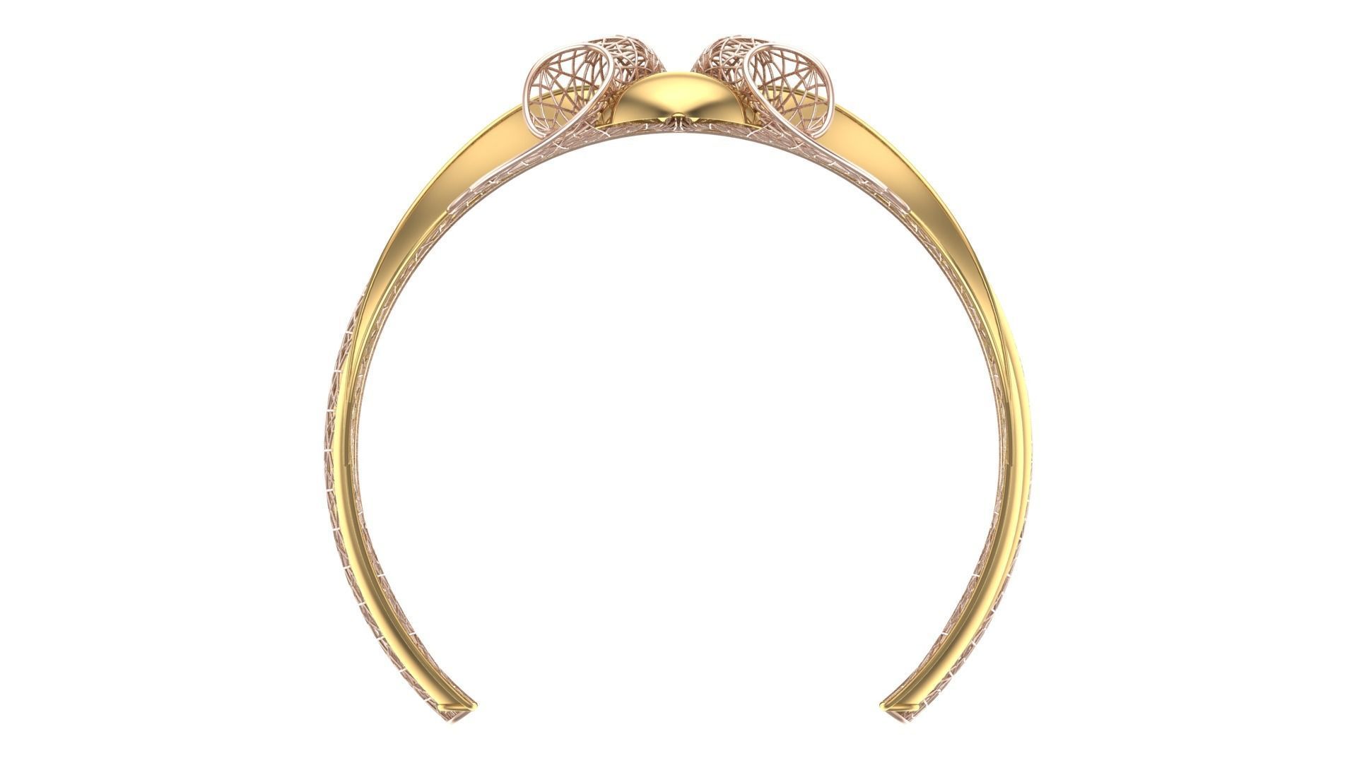 FUSION TULLE BRACELET-BK05- 3D print model_6