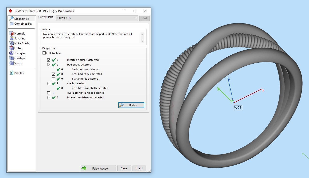 Fashion weaving 3 row ring R 0319 printable model 3D print model_16