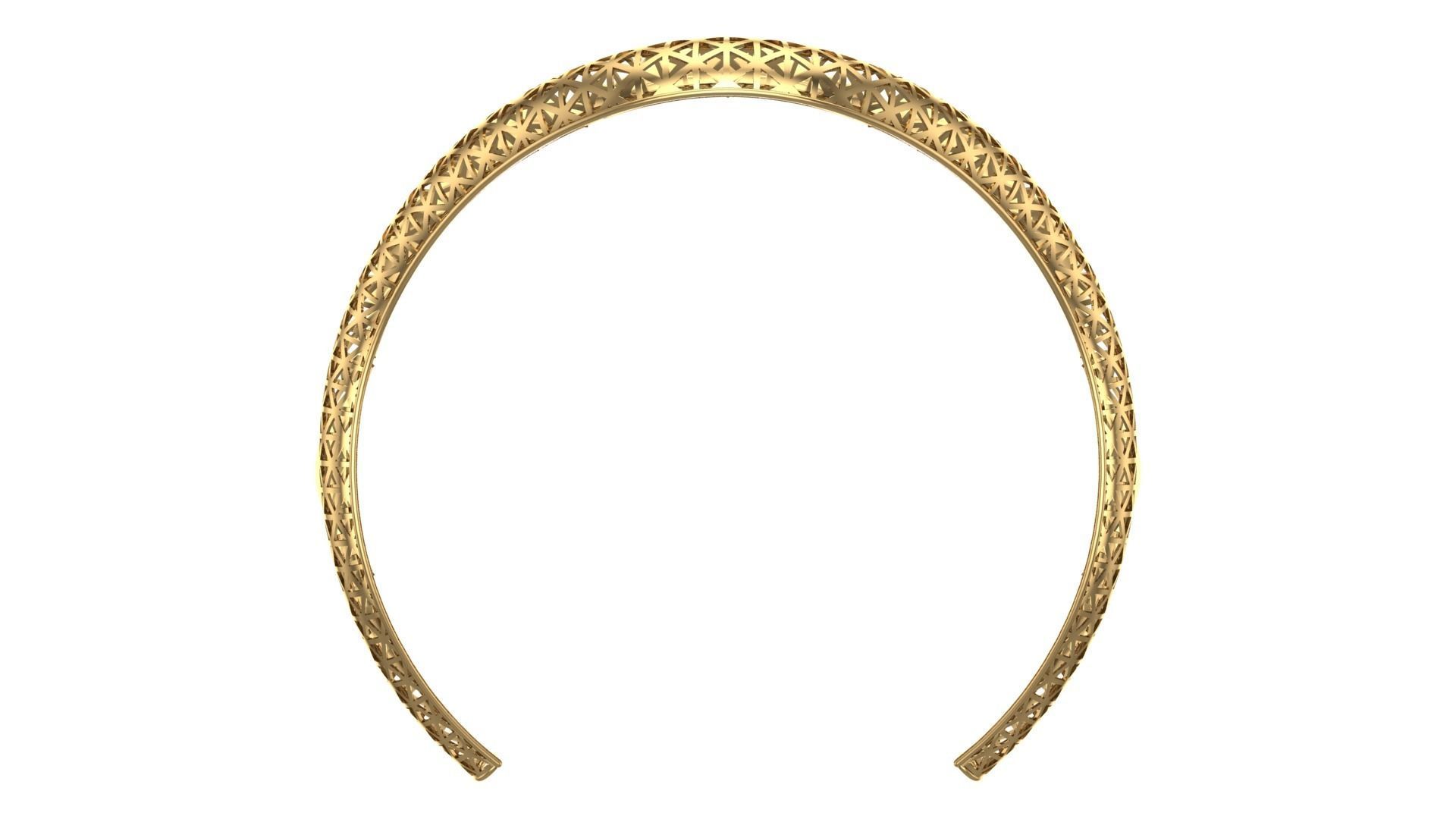 FUSION TULLE BRACELET-BK06- 3D print model_7