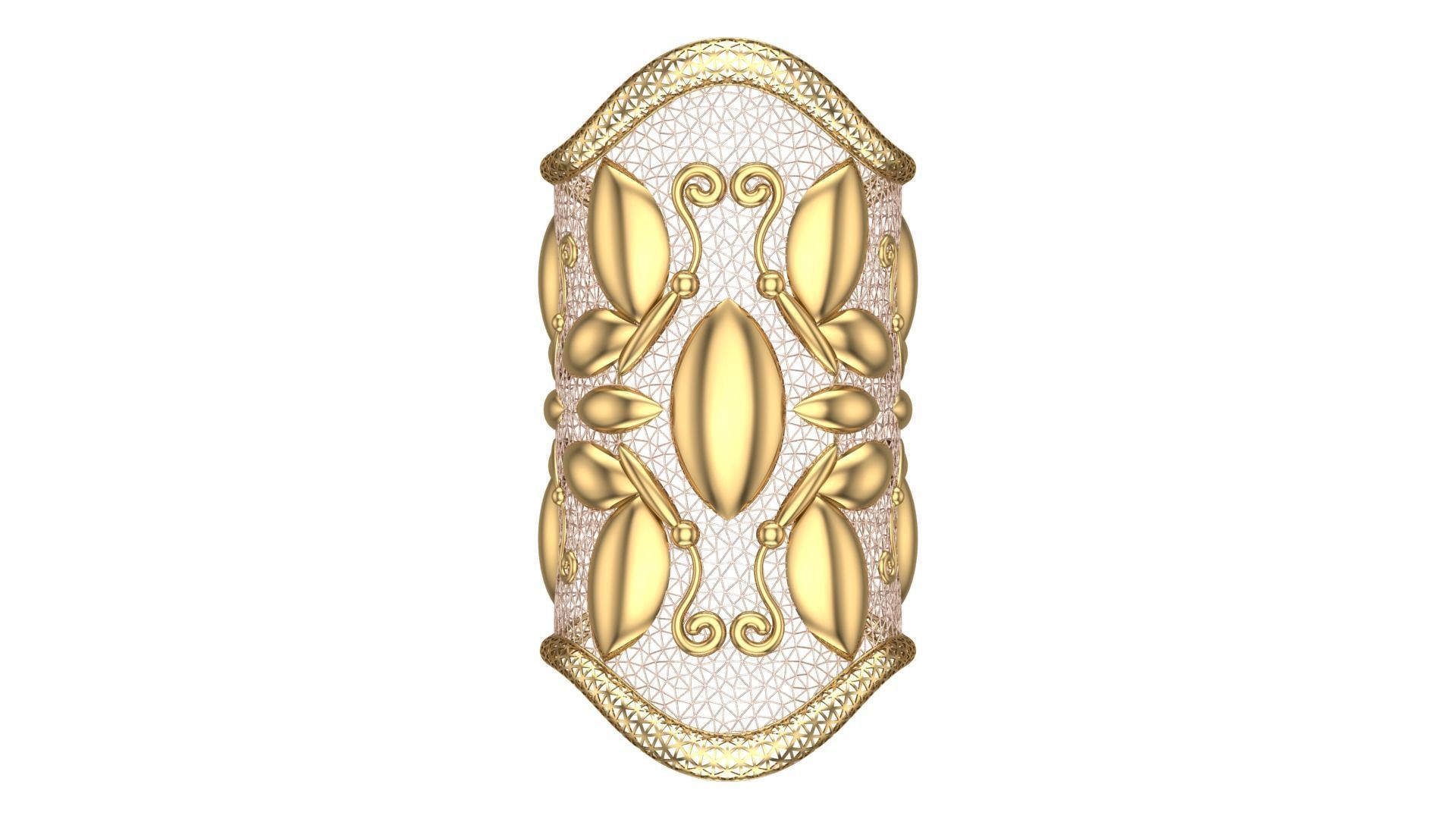 FUSION TULLE BRACELET-BK06- 3D print model_5