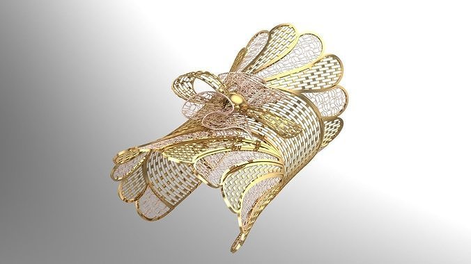 FUSION TULLE BRACELET-BK07- 3D print model