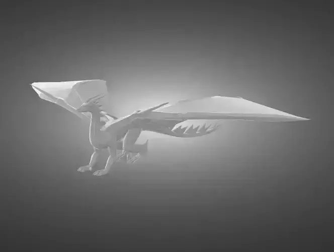 Flying dragon 3D print model