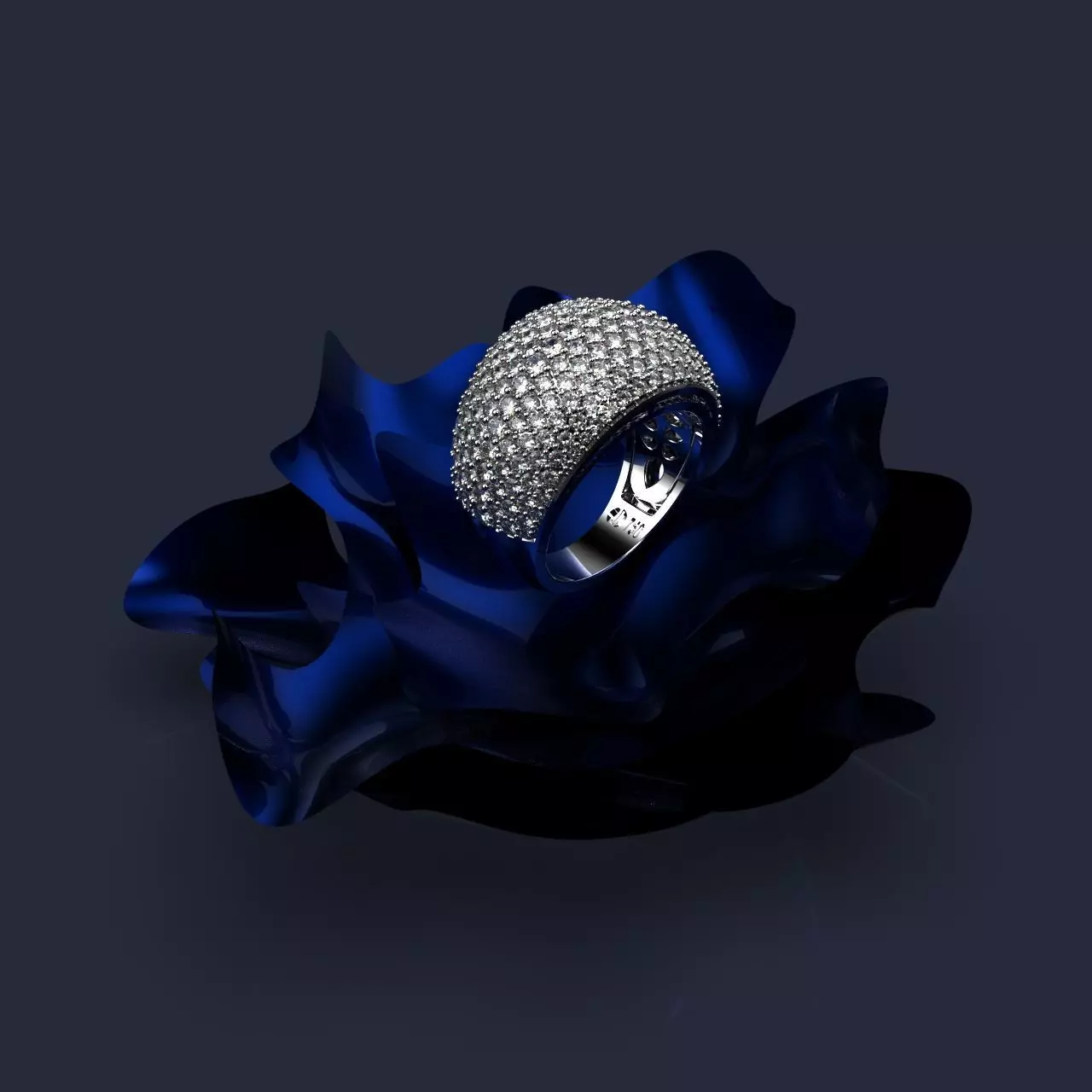 Classic Bombe Ring 3D print model