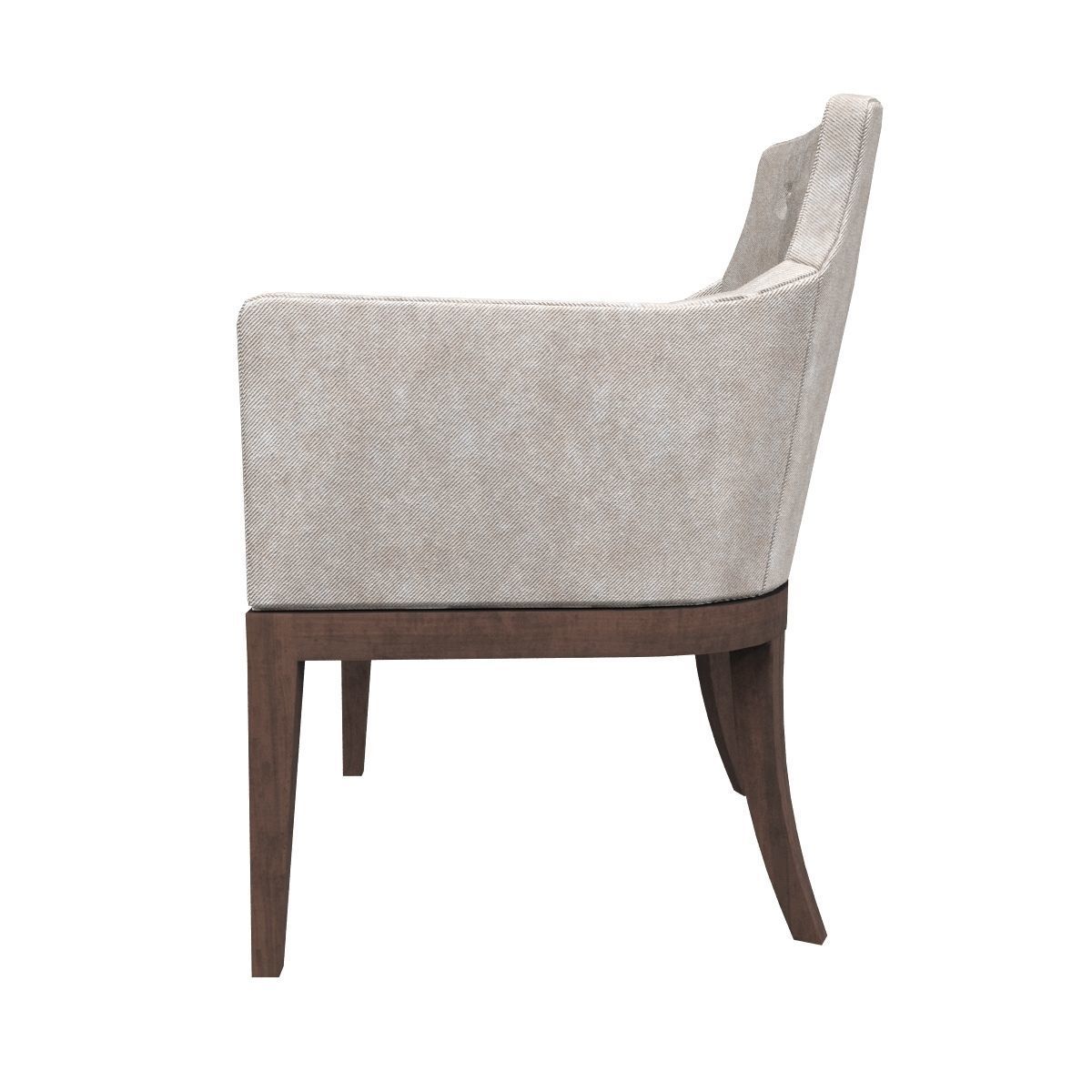 Modern armchair Low-poly 3D model_5