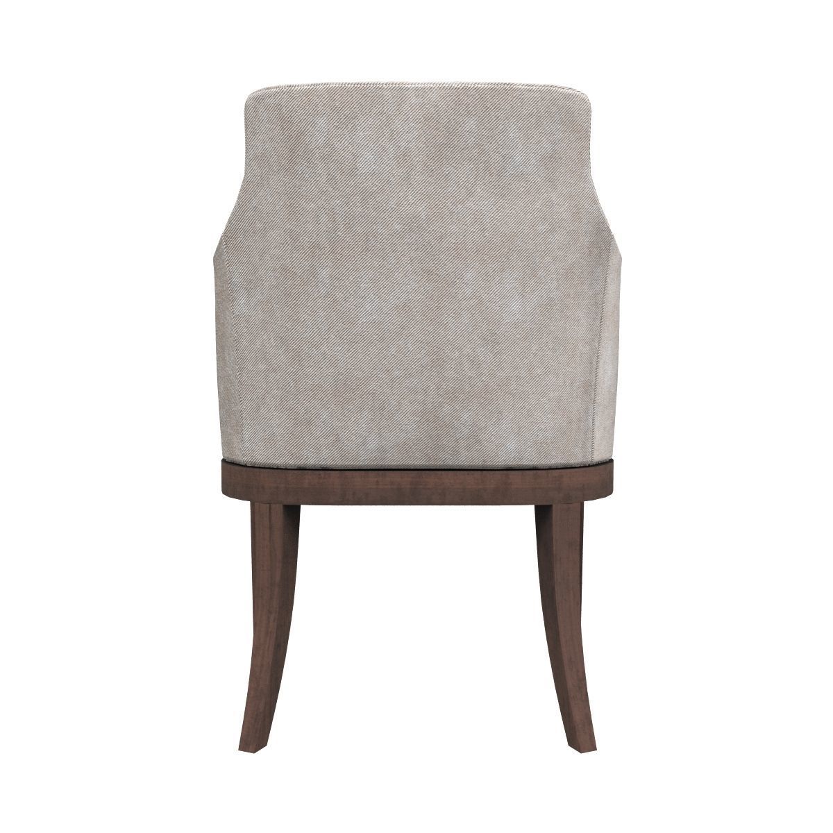 Modern armchair Low-poly 3D model_7