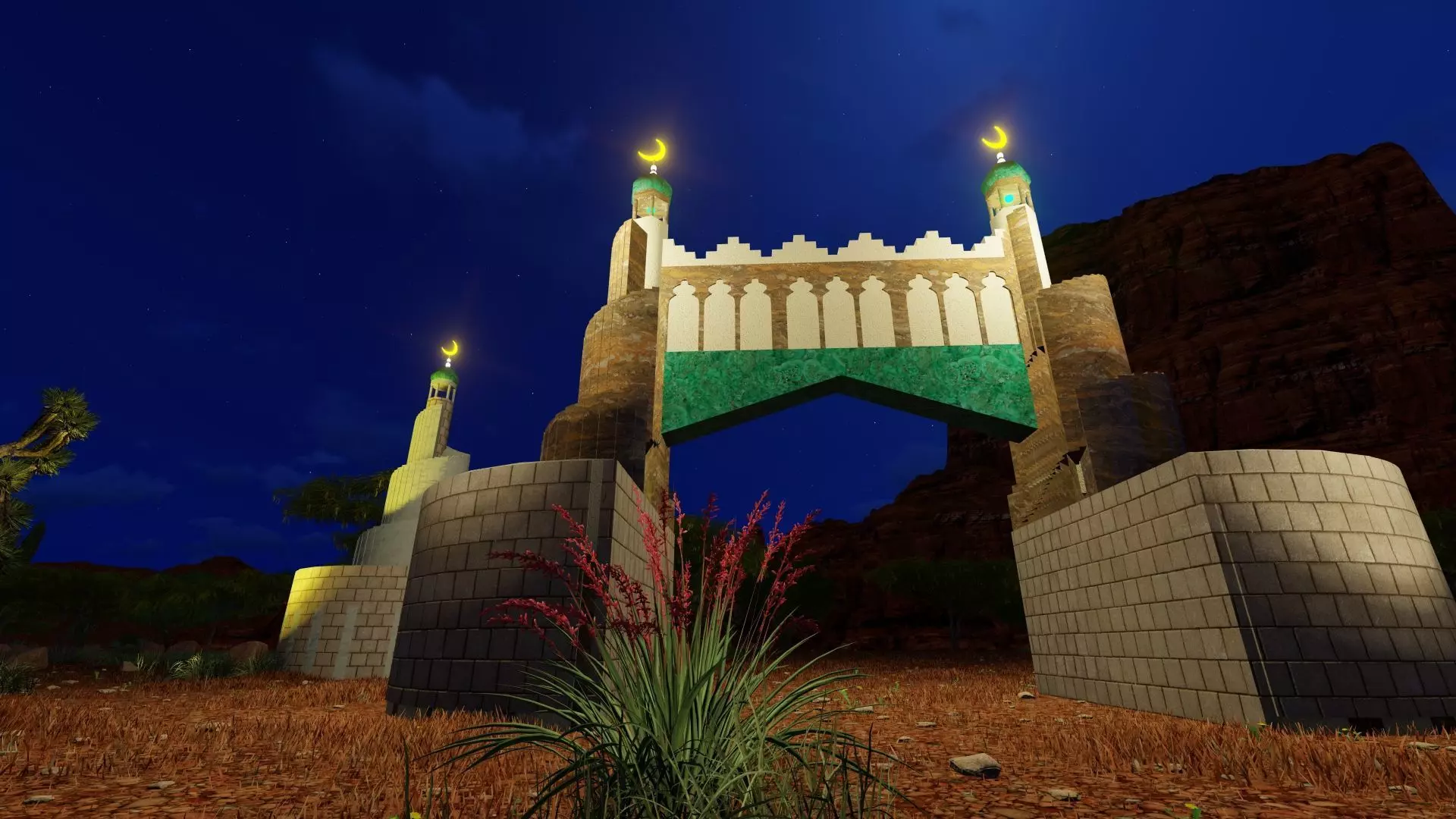 heritage gate 2 and heritage Tower 2 3D model