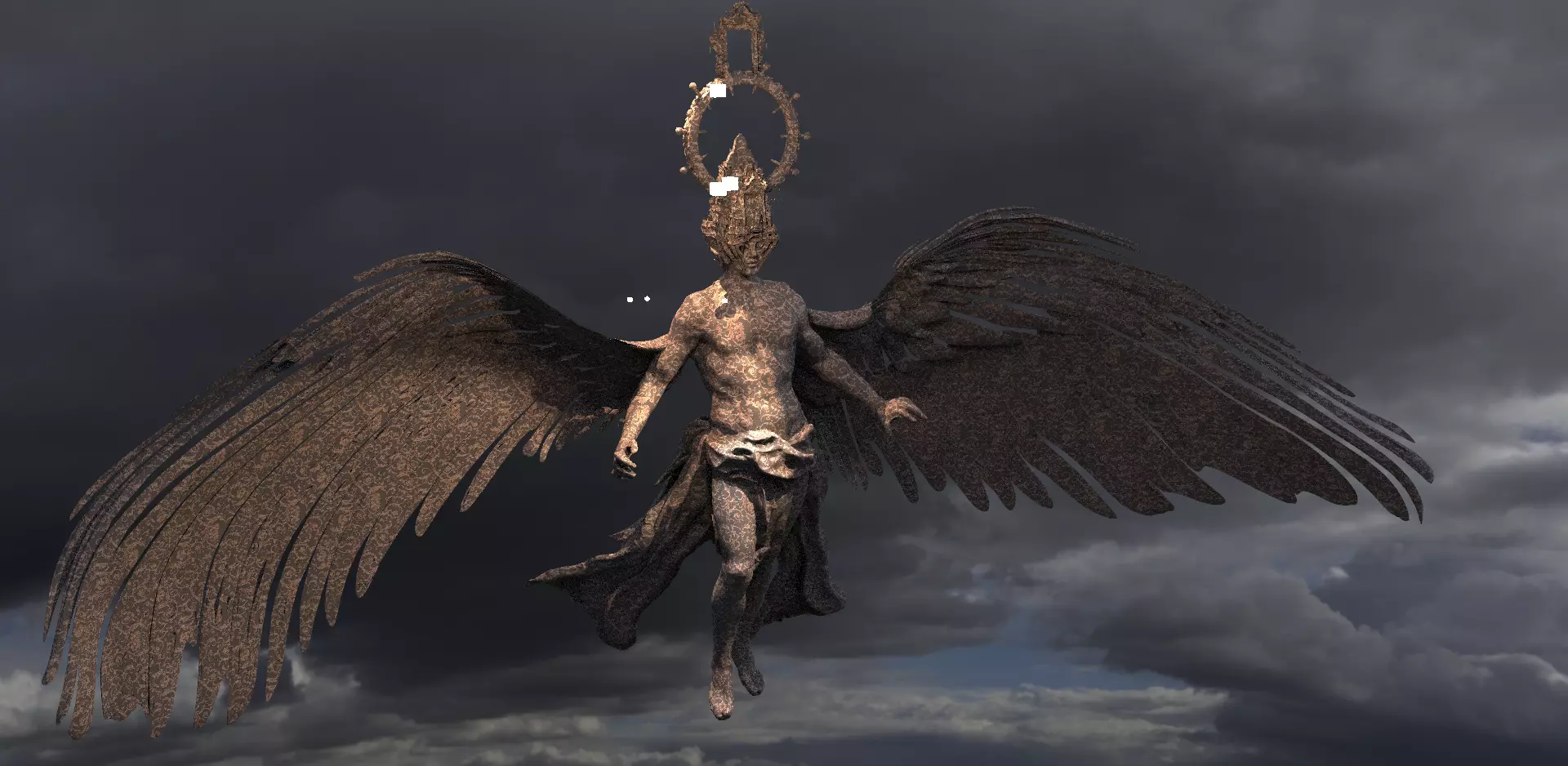 Devine Angel Kingdom Holly Wings 3D model_0