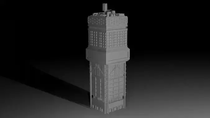 Sci-fi multi-storey building