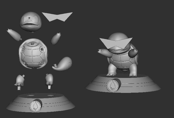 Squirtle - Pokemon  3D print model_10