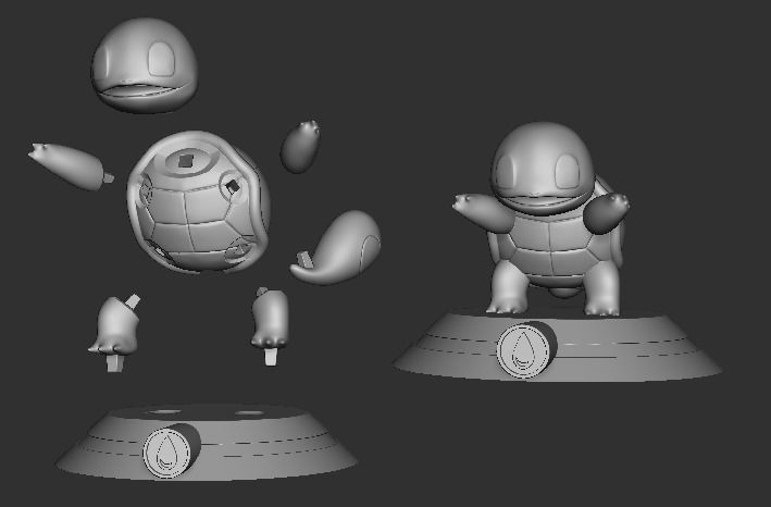 Squirtle - Pokemon  3D print model_11