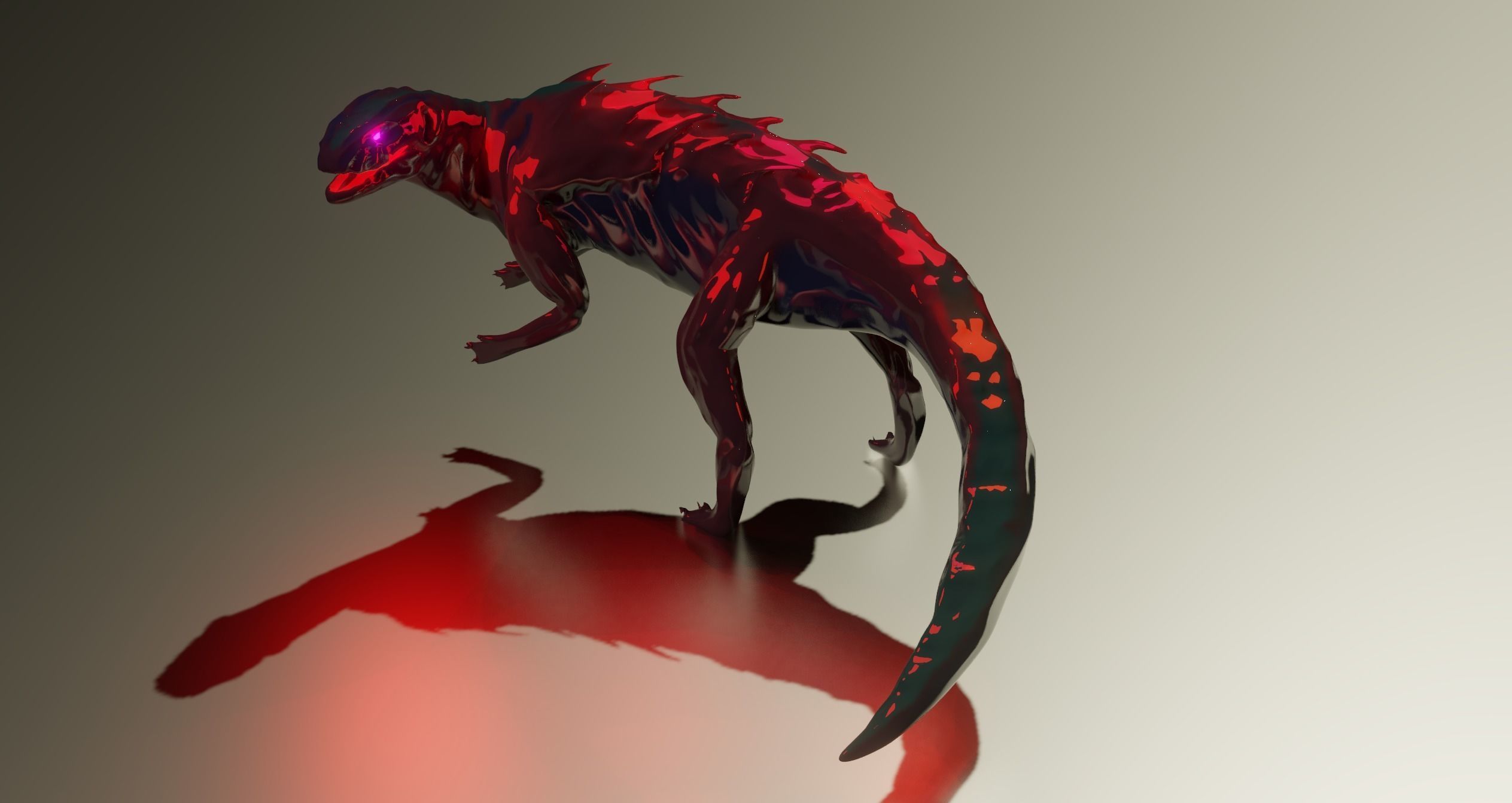 Indominus Rex or Indo Raptor model Xenomorph Low-poly 3D model_6