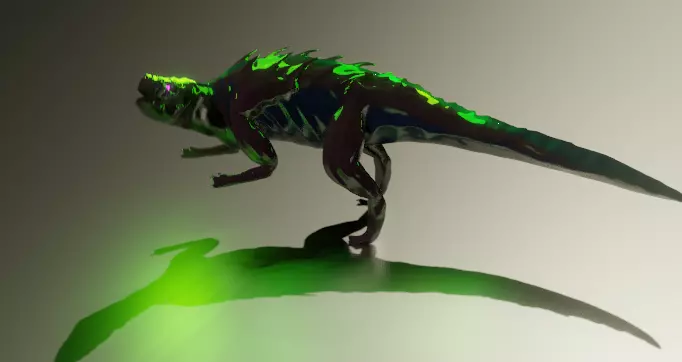 Indominus Rex or Indo Raptor model Xenomorph Low-poly 3D model_0
