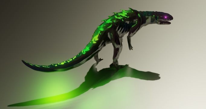 Indominus Rex or Indo Raptor model Xenomorph Low-poly 3D model_3