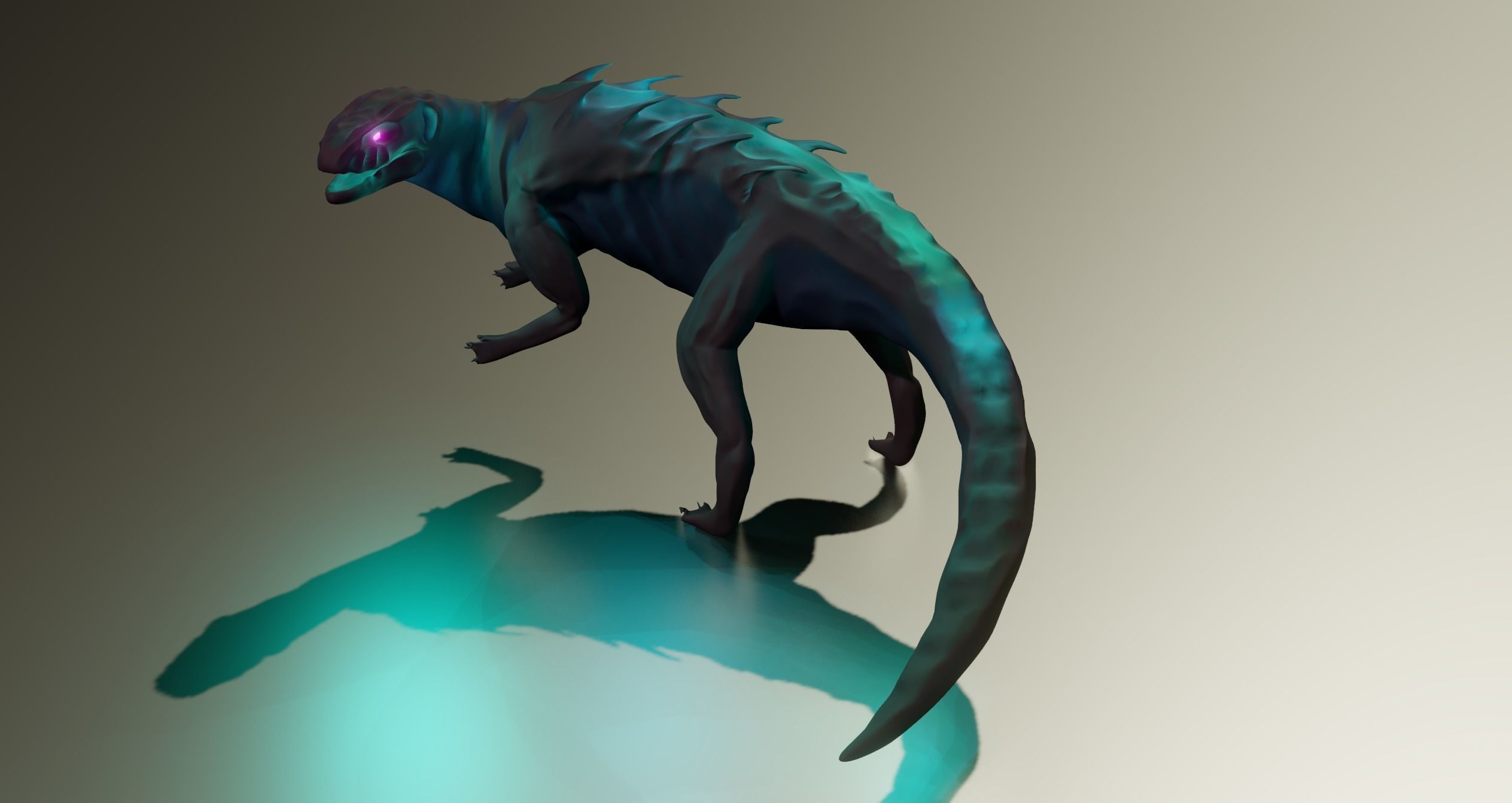 Indominus Rex or Indo Raptor model Xenomorph Low-poly 3D model_2