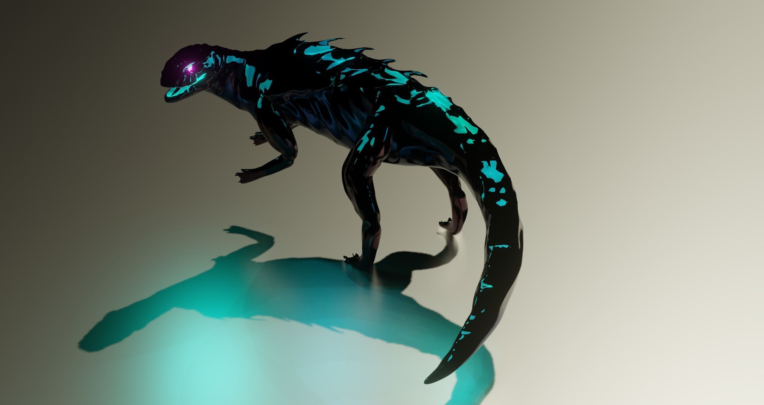 Indominus Rex or Indo Raptor model Xenomorph Low-poly 3D model_5