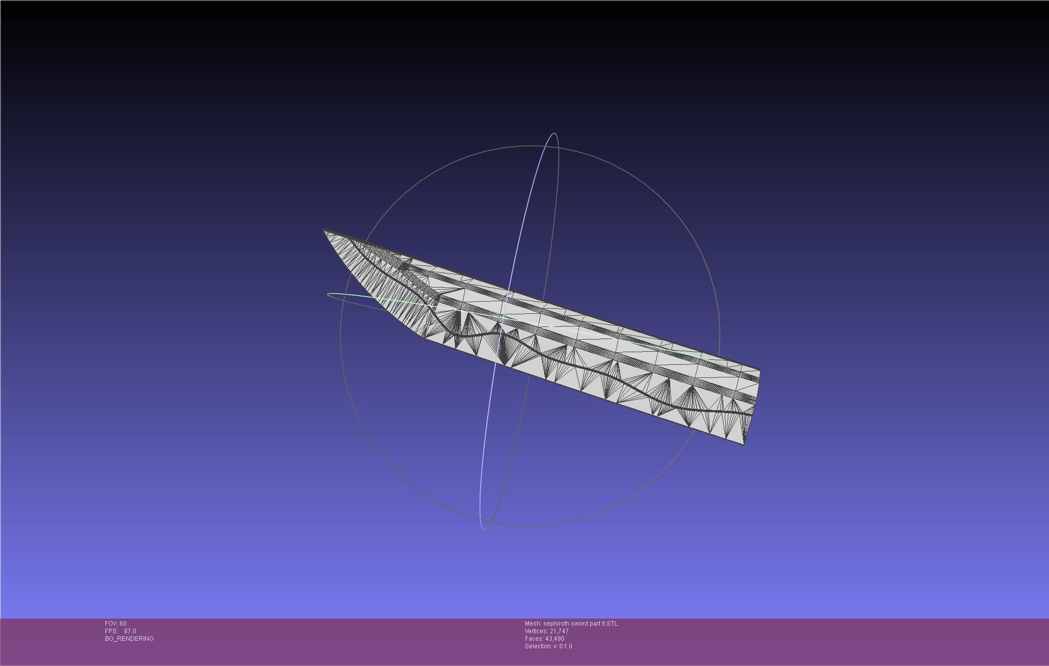 Final Fantasy VII Sephiroth Masamune Sword Printable Assembly 3D print model_90