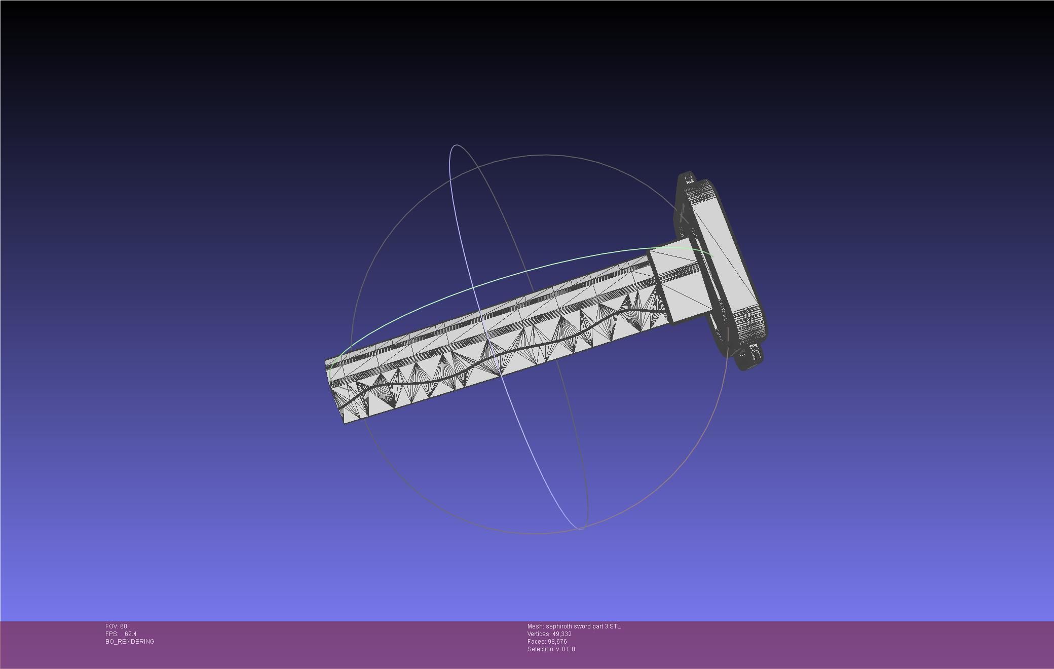 Final Fantasy VII Sephiroth Masamune Sword Printable Assembly 3D print model_55