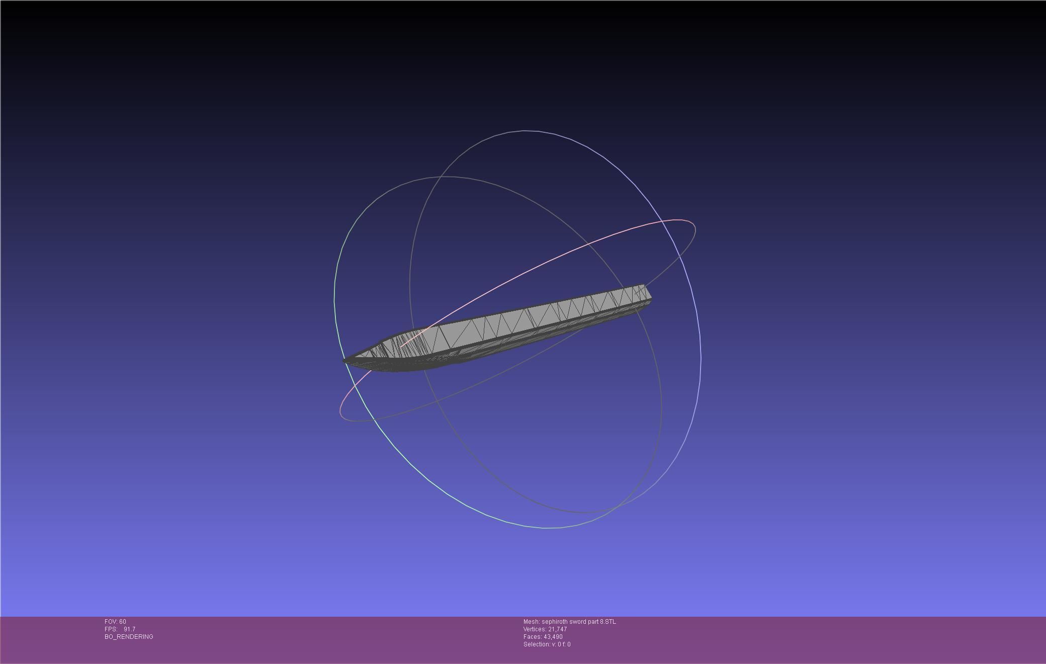 Final Fantasy VII Sephiroth Masamune Sword Printable Assembly 3D print model_89