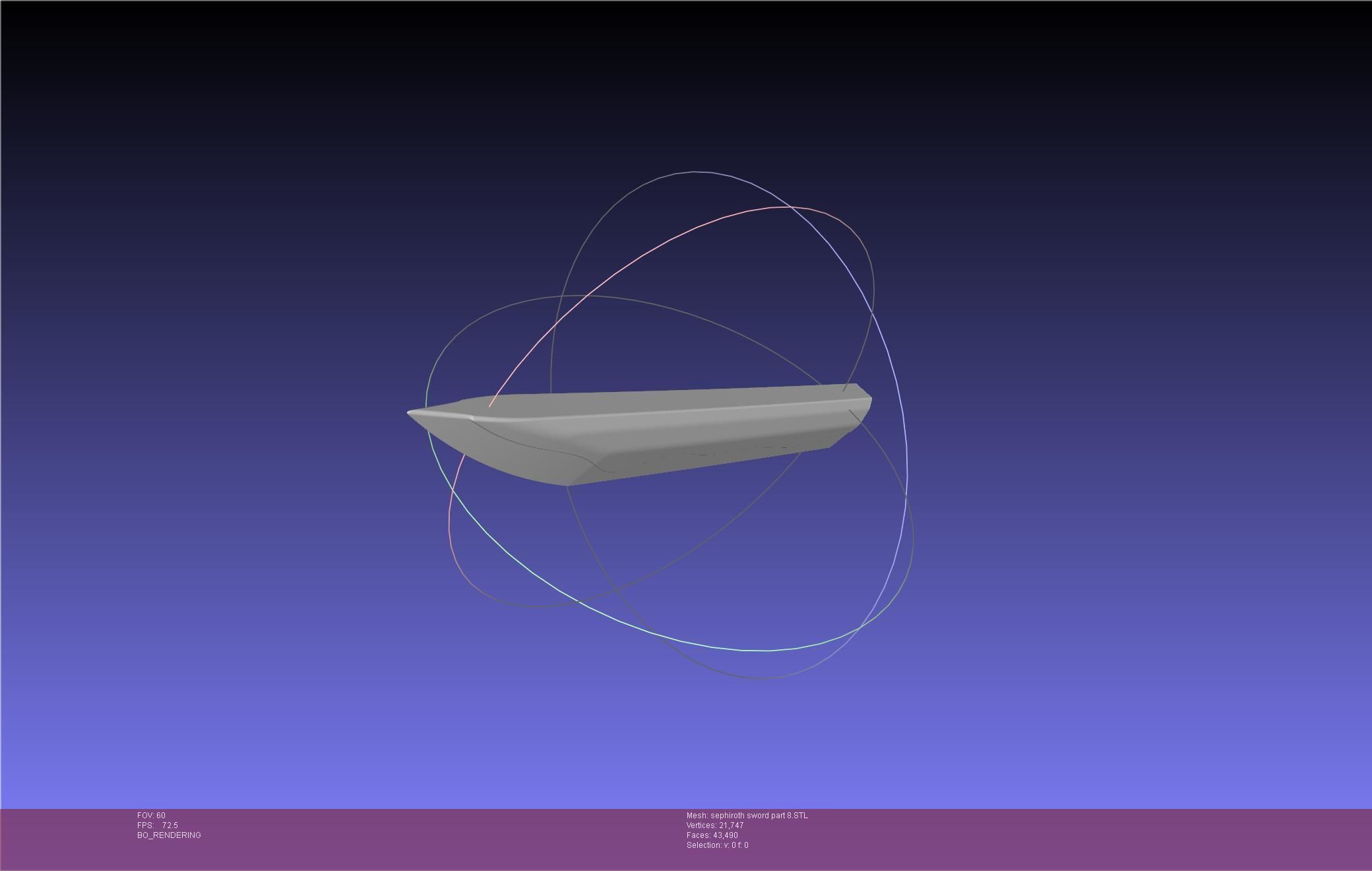 Final Fantasy VII Sephiroth Masamune Sword Printable Assembly 3D print model_87