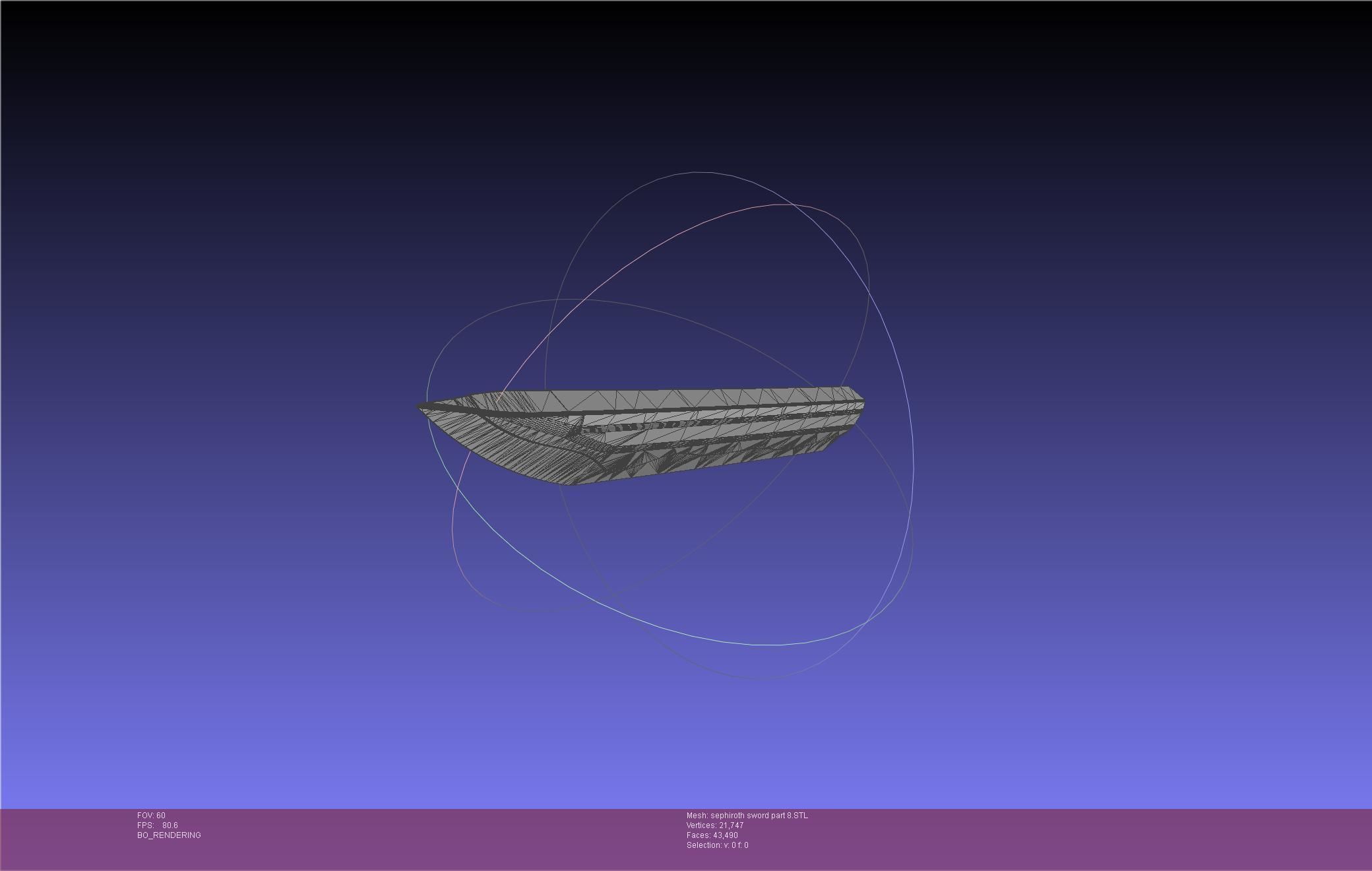 Final Fantasy VII Sephiroth Masamune Sword Printable Assembly 3D print model_88