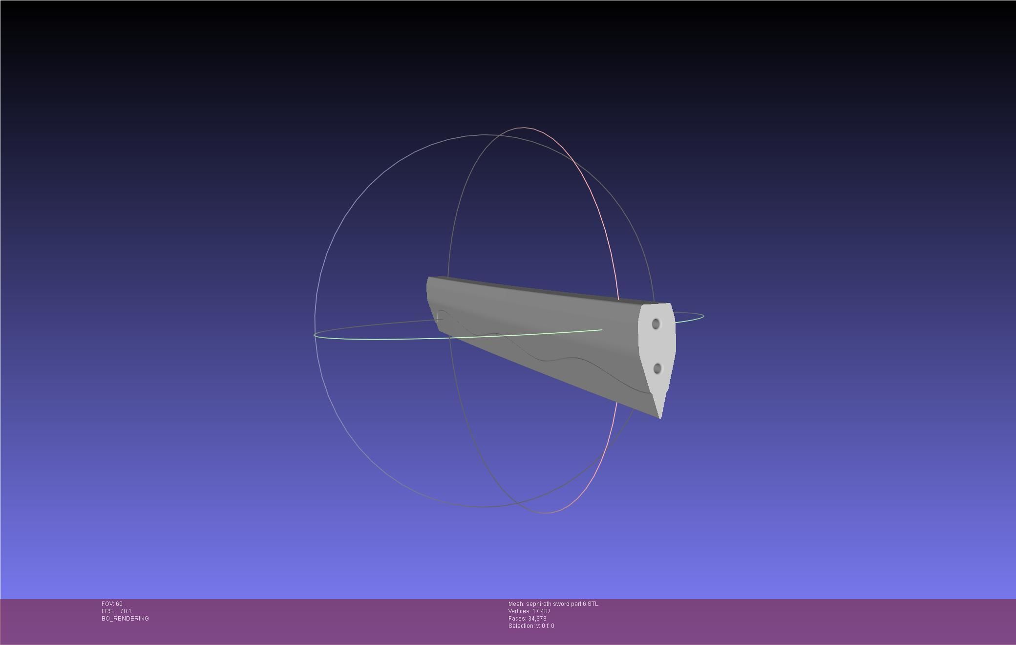 Final Fantasy VII Sephiroth Masamune Sword Printable Assembly 3D print model_73