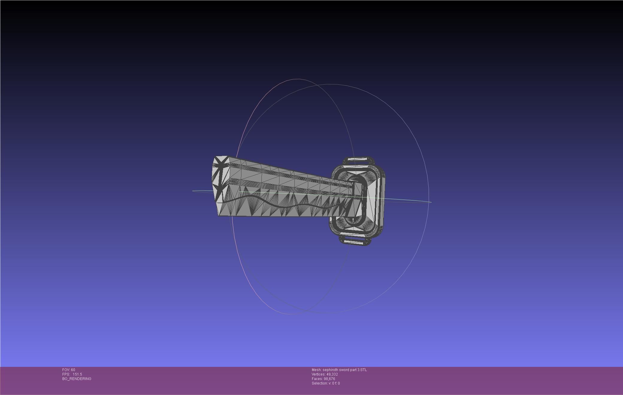 Final Fantasy VII Sephiroth Masamune Sword Printable Assembly 3D print model_53