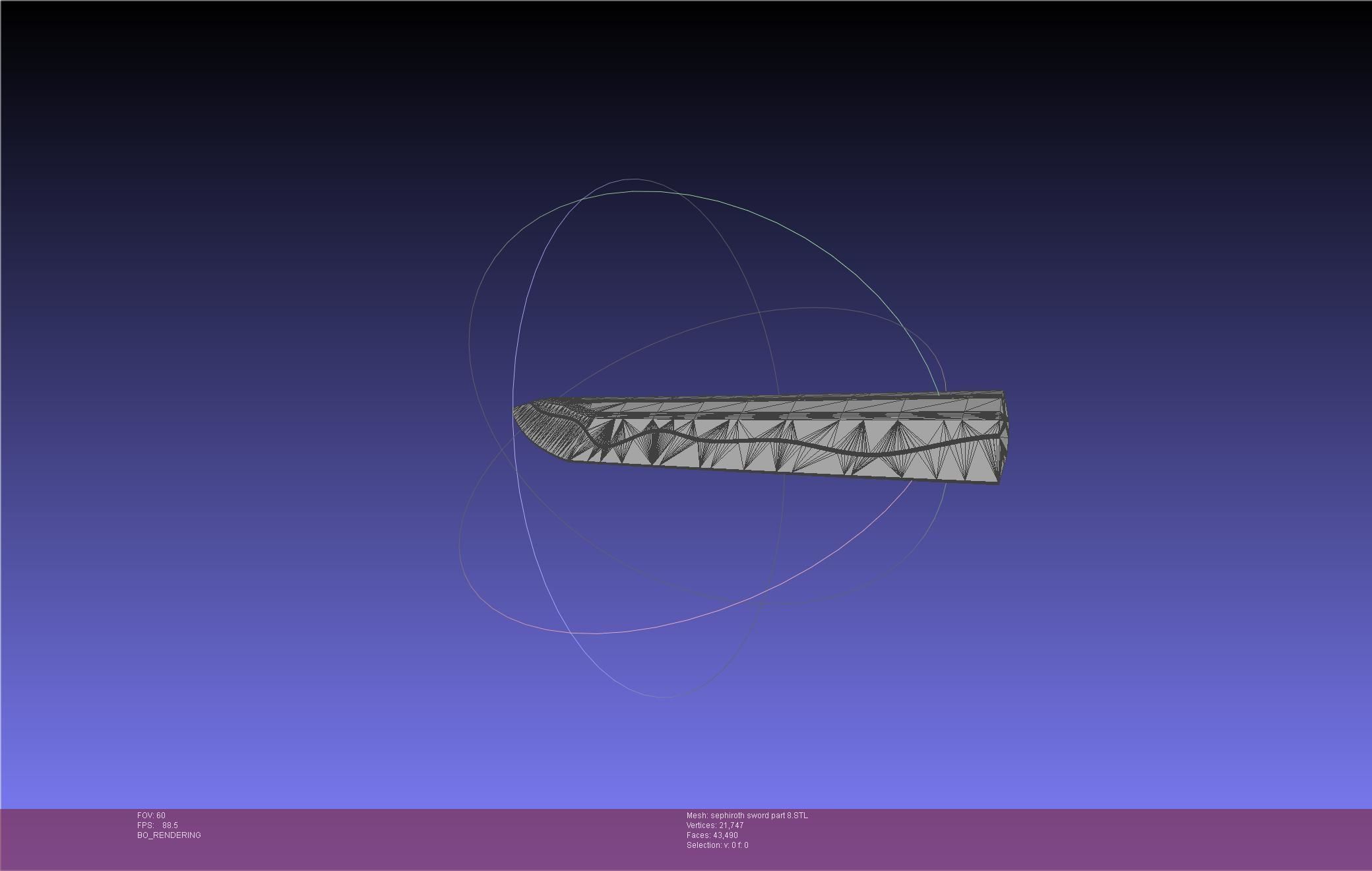 Final Fantasy VII Sephiroth Masamune Sword Printable Assembly 3D print model_92