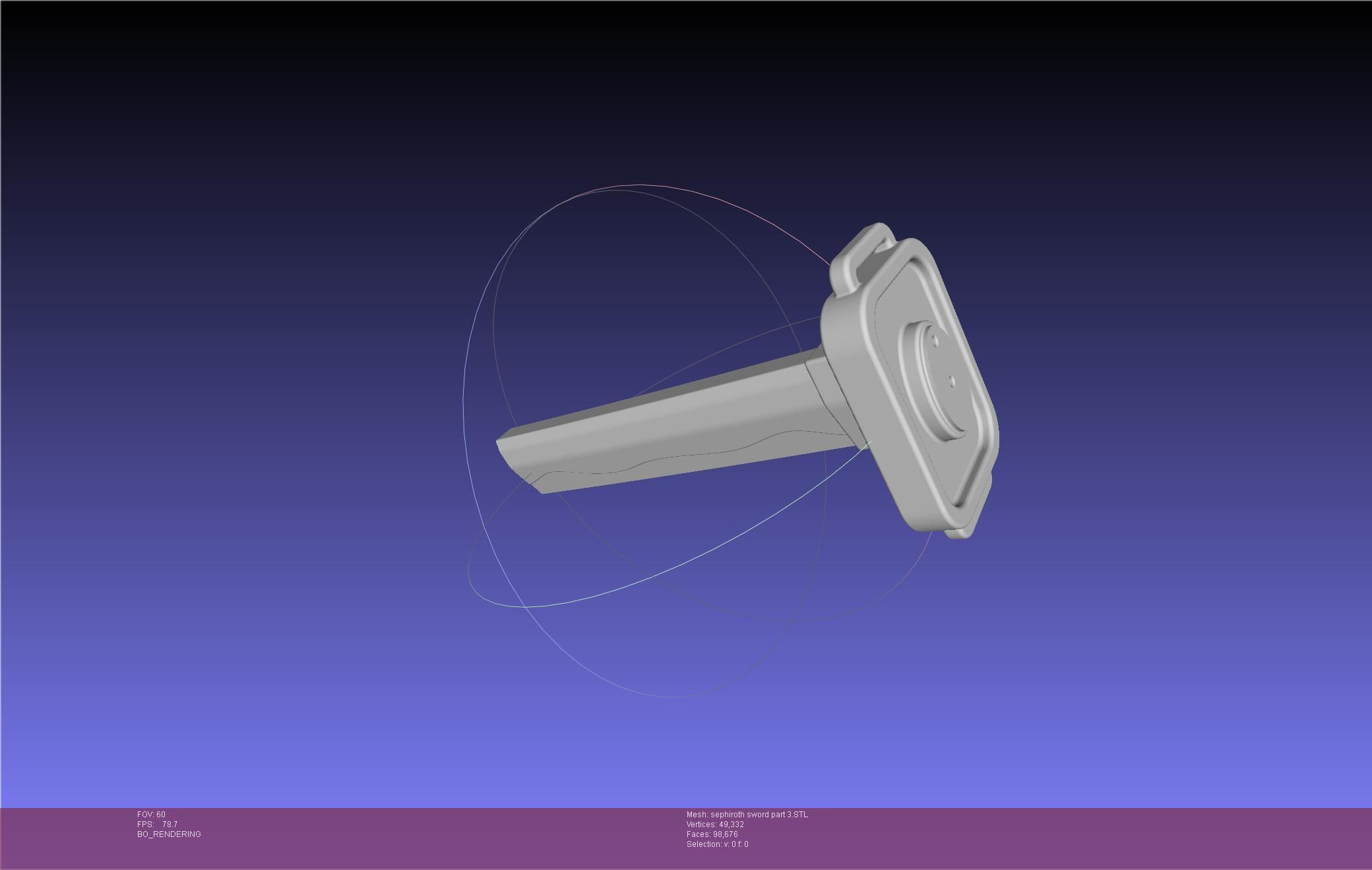 Final Fantasy VII Sephiroth Masamune Sword Printable Assembly 3D print model_56