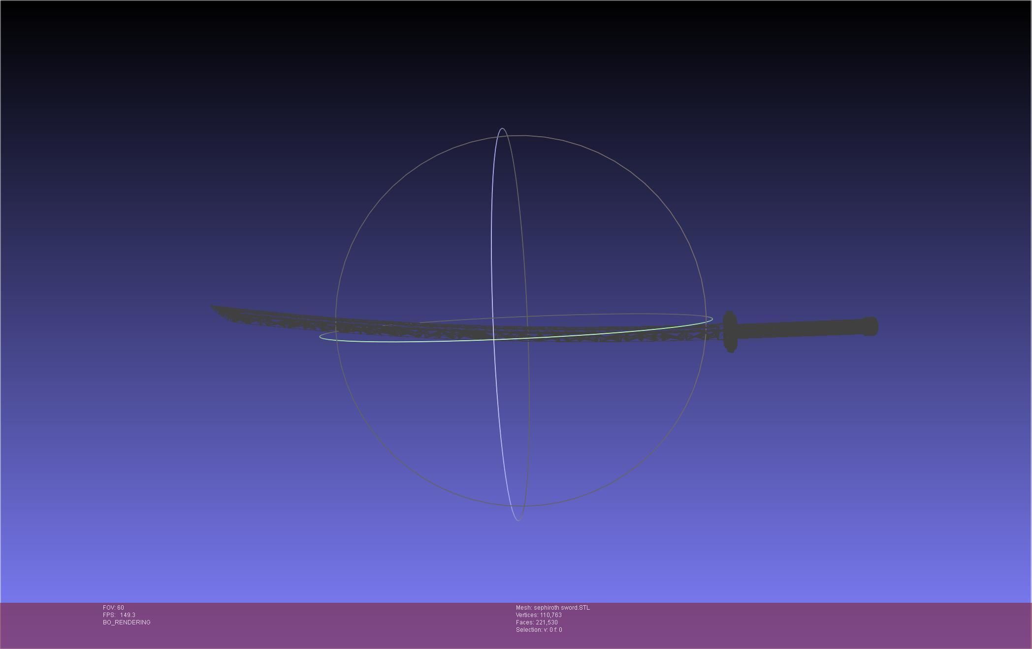 Final Fantasy VII Sephiroth Masamune Sword Printable Assembly 3D print model_21