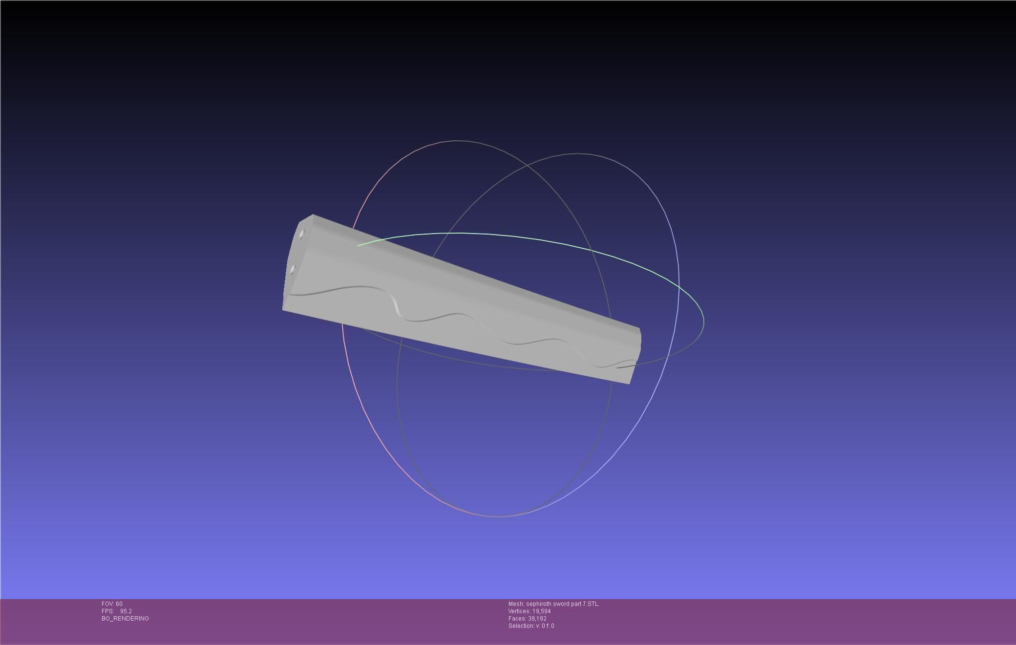 Final Fantasy VII Sephiroth Masamune Sword Printable Assembly 3D print model_79