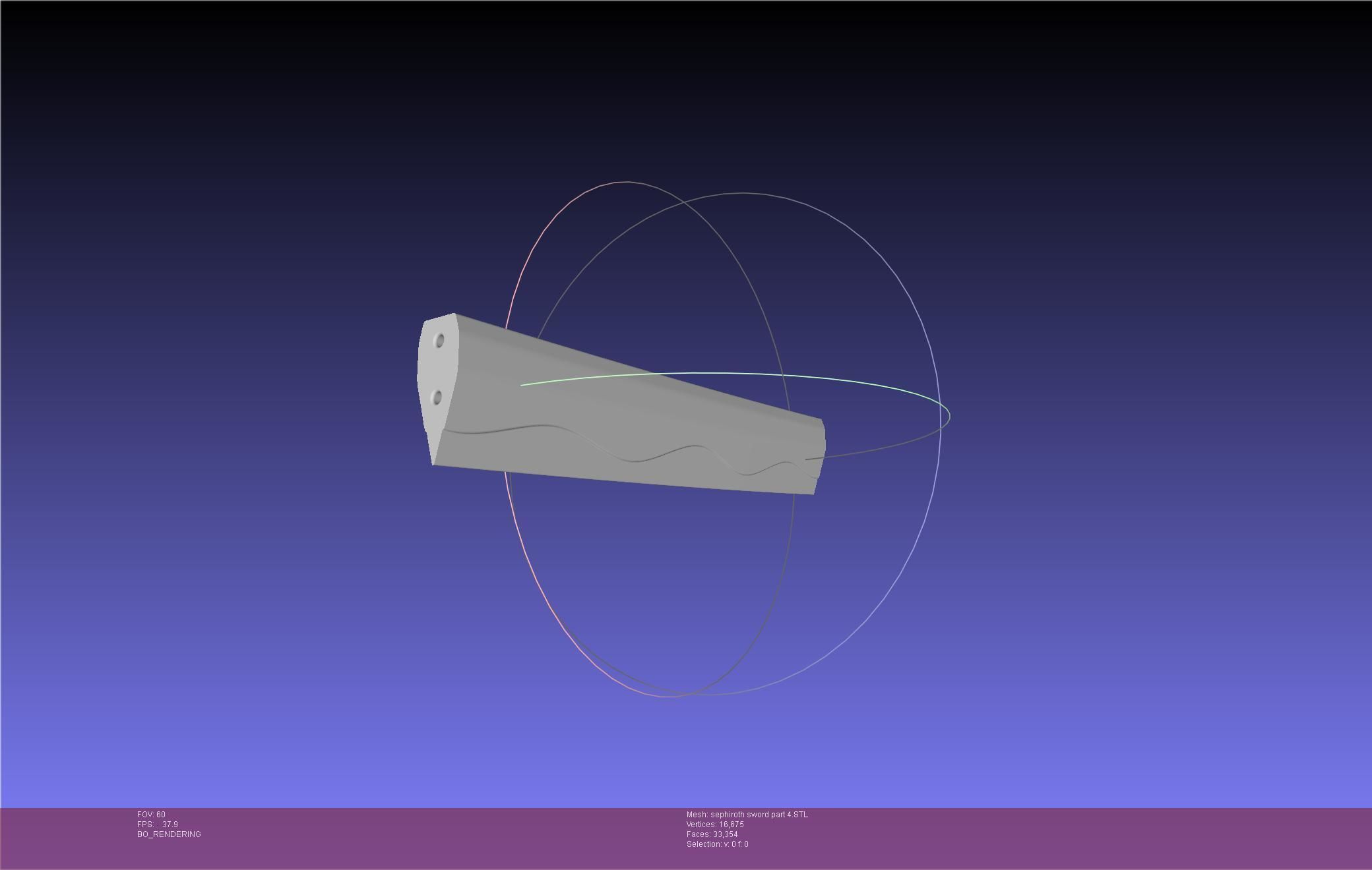 Final Fantasy VII Sephiroth Masamune Sword Printable Assembly 3D print model_62