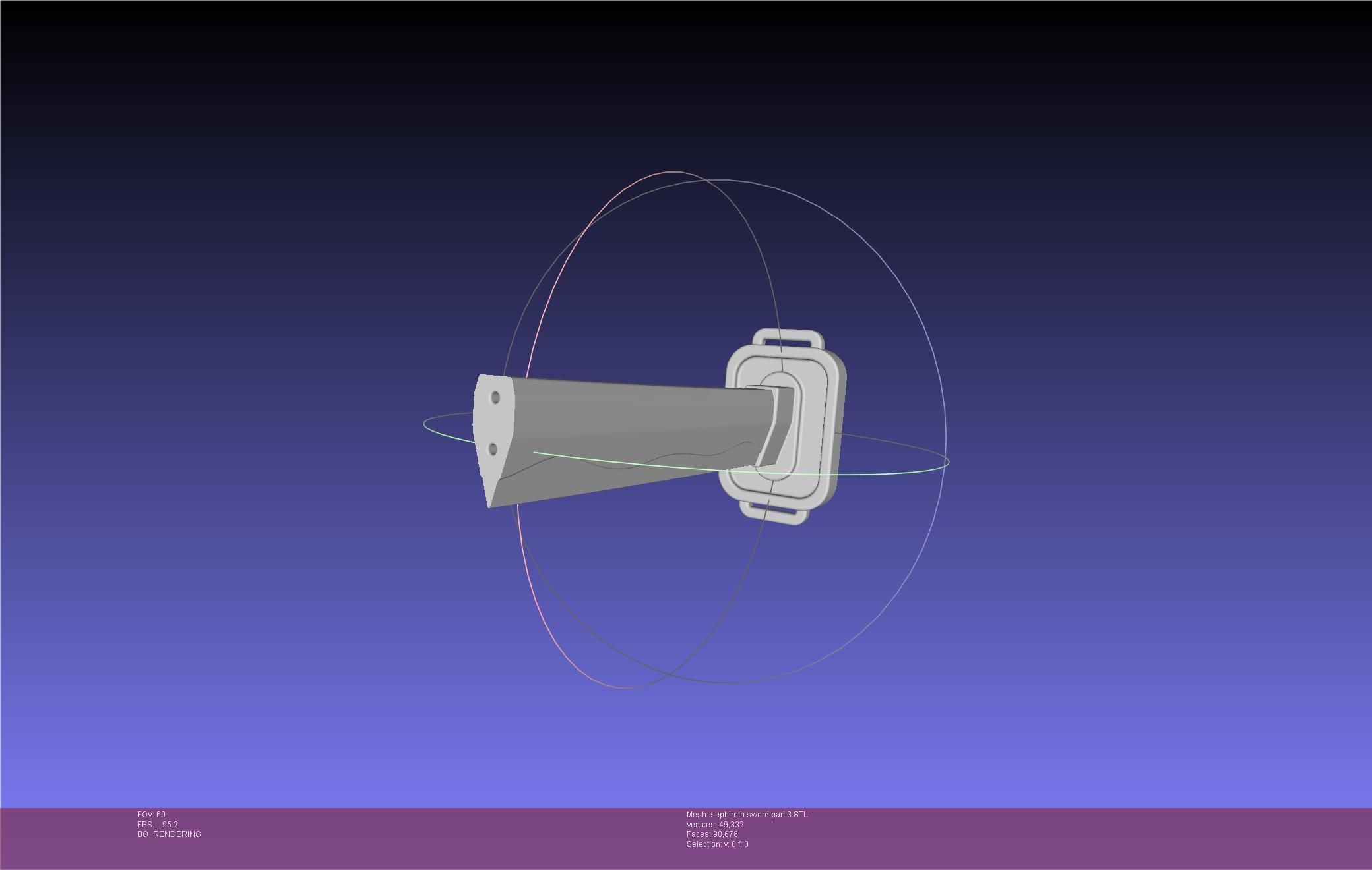 Final Fantasy VII Sephiroth Masamune Sword Printable Assembly 3D print model_52