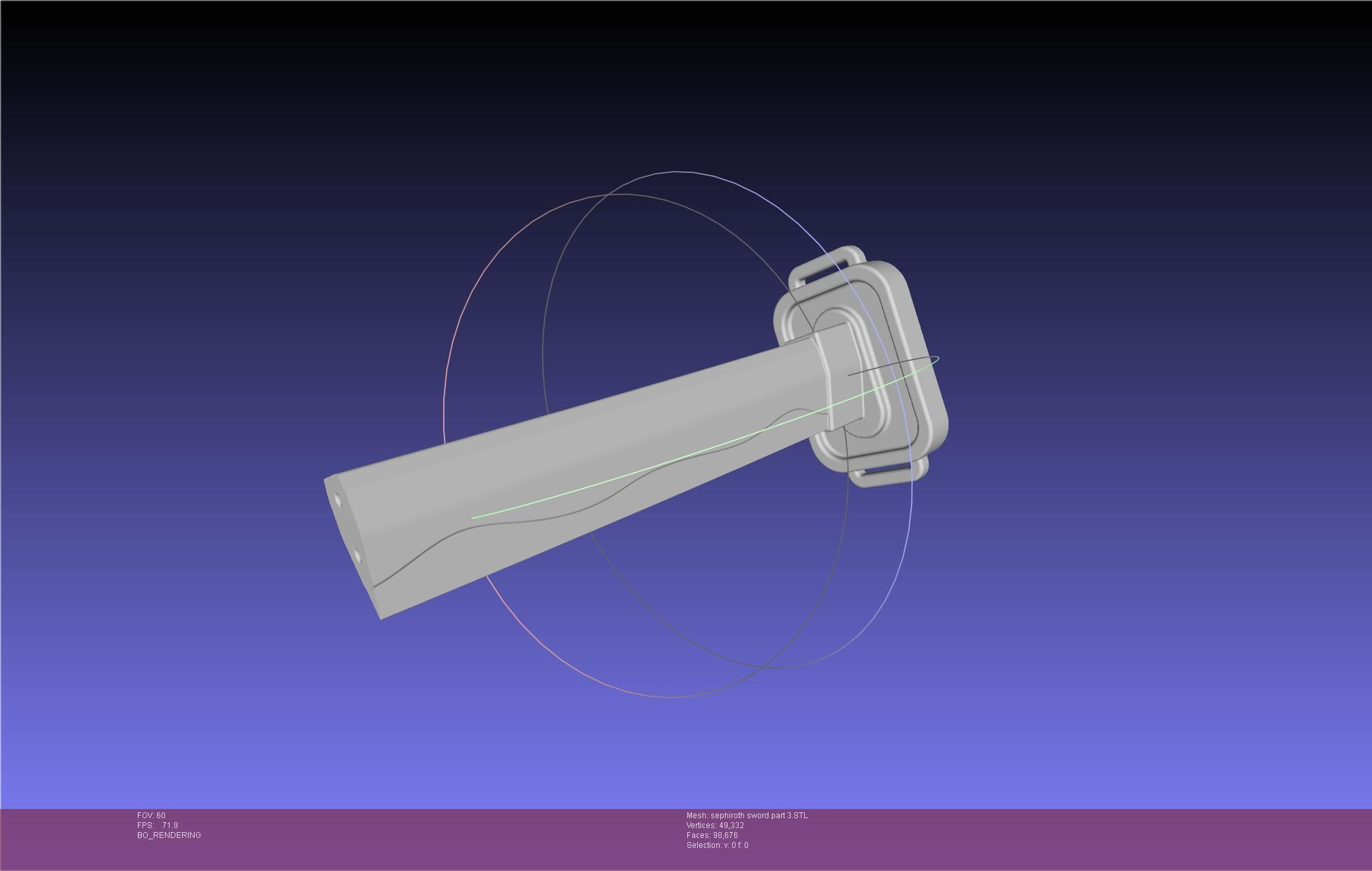 Final Fantasy VII Sephiroth Masamune Sword Printable Assembly 3D print model_59