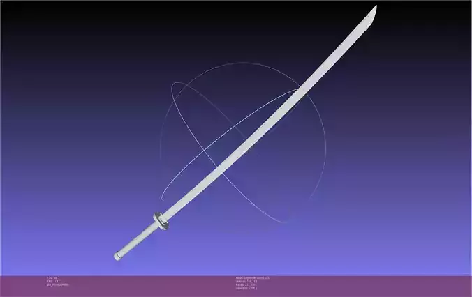 Final Fantasy VII Sephiroth Masamune Sword Printable Assembly 3D print model