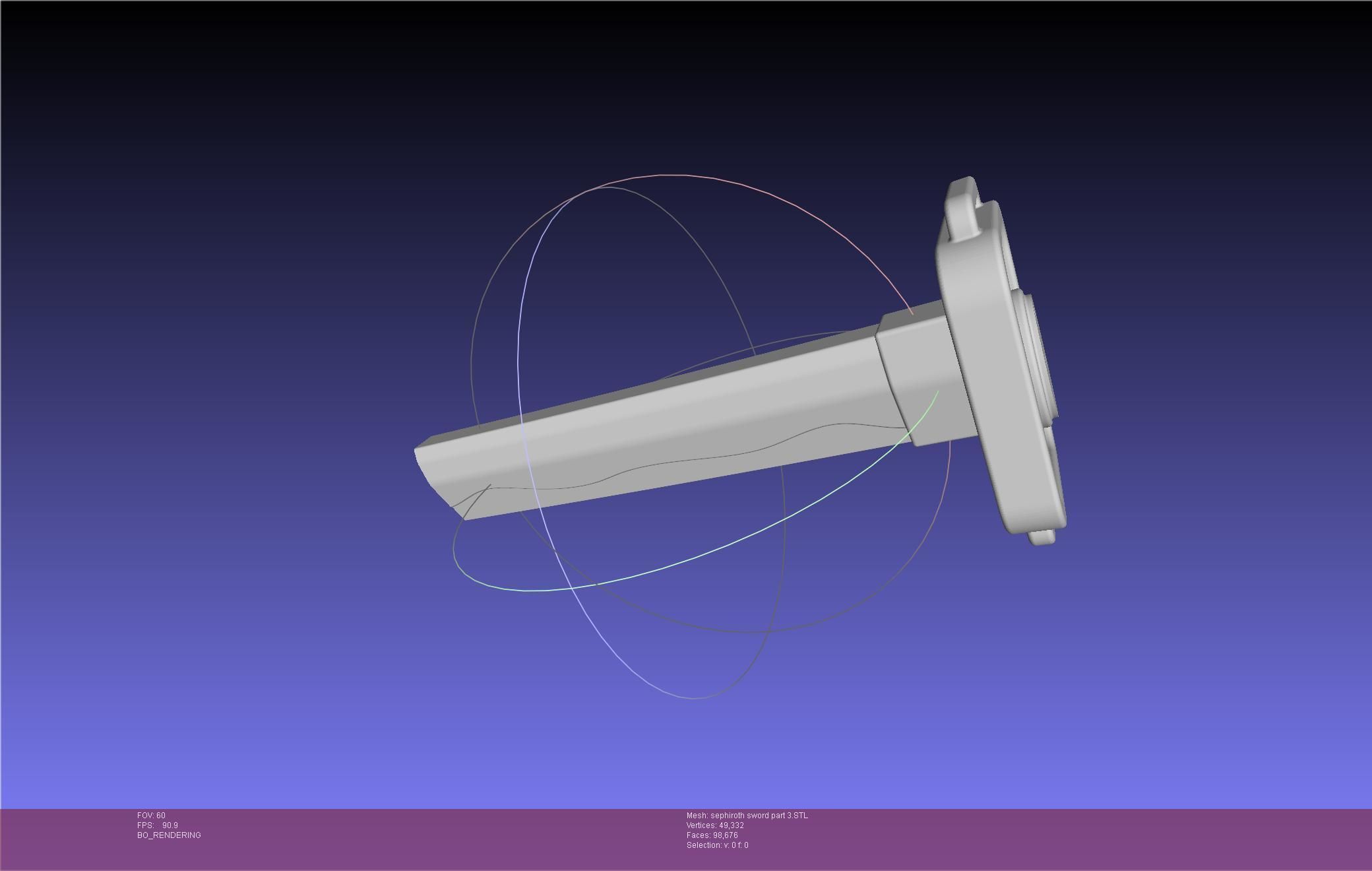 Final Fantasy VII Sephiroth Masamune Sword Printable Assembly 3D print model_57